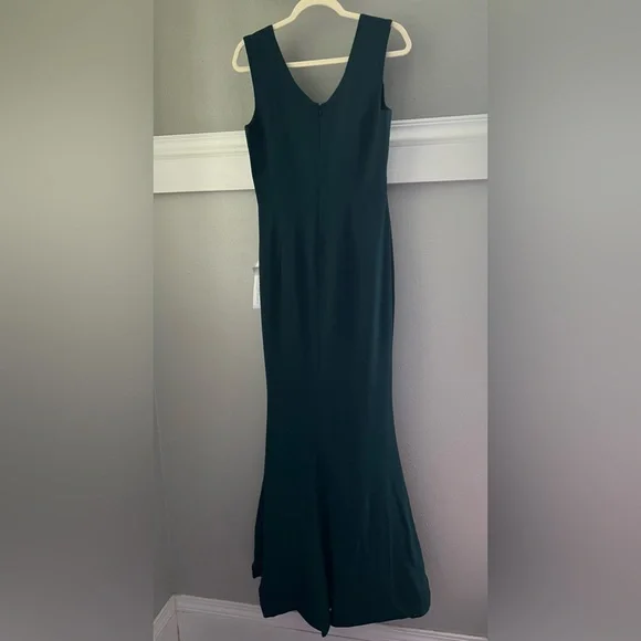 New Dress the Population Sandra Gown In Pine Green Size Medium - Picture 4 of 12